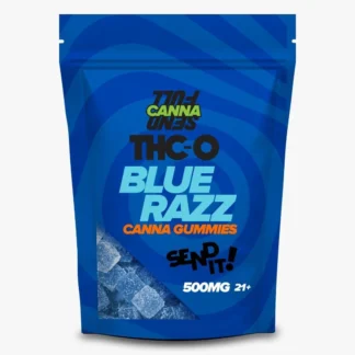 Full Send Canna THC-O Blue Razz 500mg Gummies 15ct